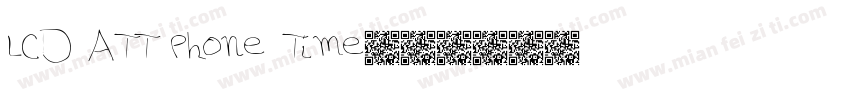 LCD ATT Phone Time字体转换
